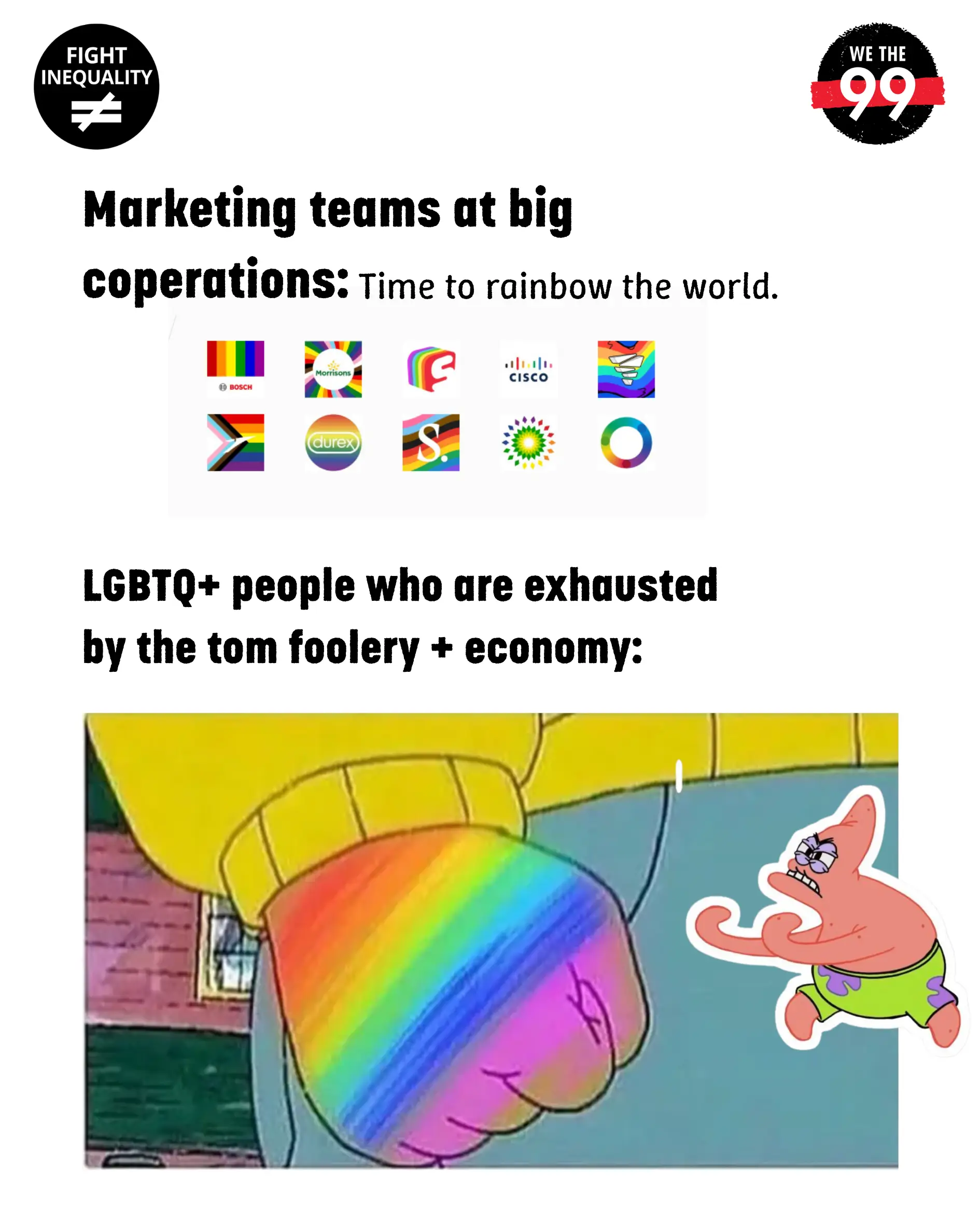 The Rainbow logo won't save you