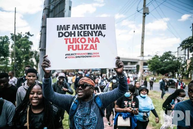 Kenya GenZ protest against IMF  Photo: UPI