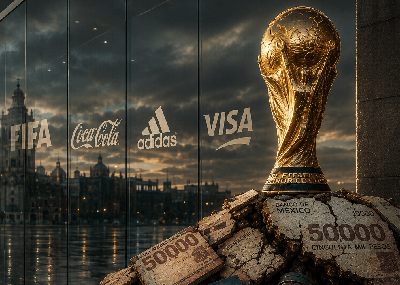 World cup on top of dilapidated amenities